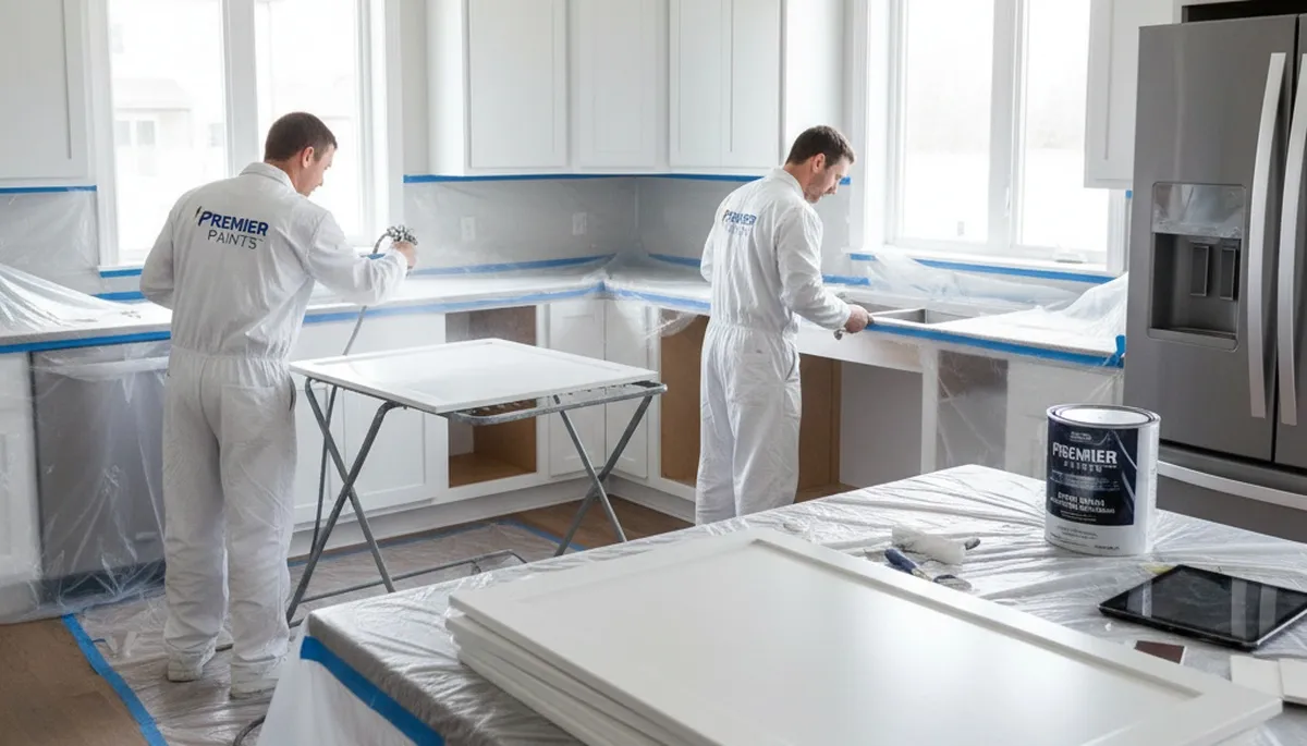 Professional cabinet painting and kitchen refinishing in Glendale, AZ by expert house painters