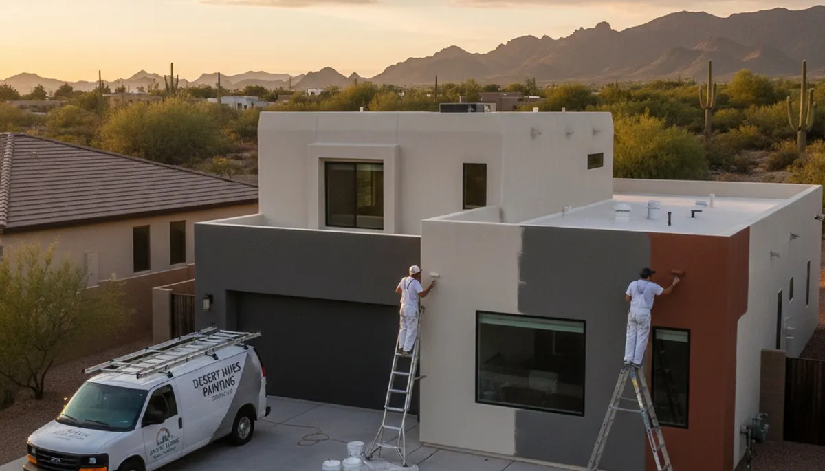 Professional house painters serving Glendale, AZ for residential exterior painting services