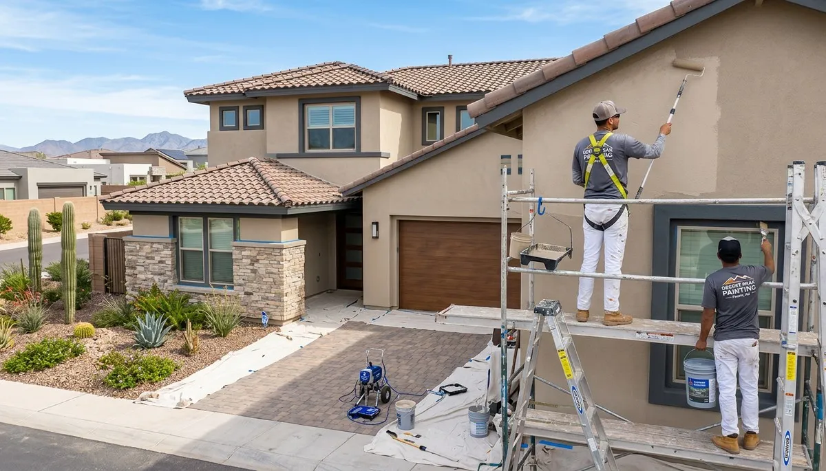 Professional house painters providing exterior painting services in Glendale, AZ homes
