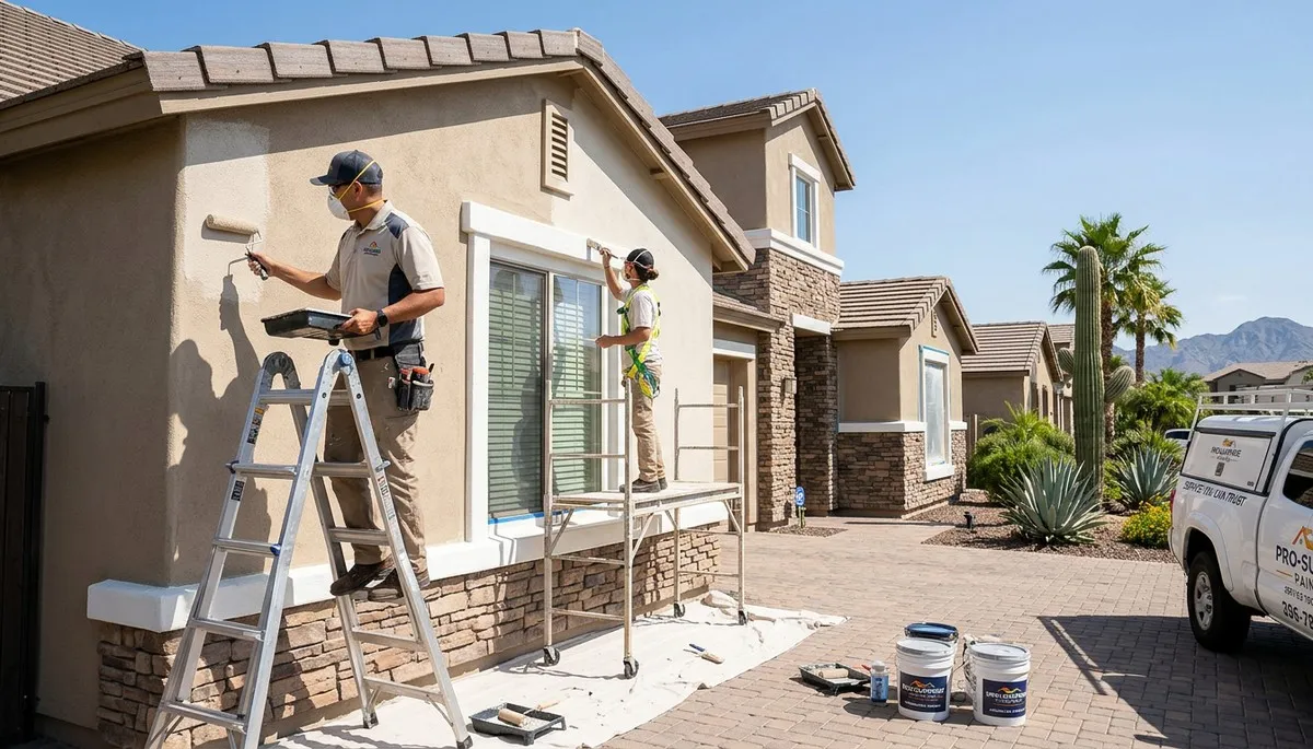 Professional house painters in Glendale AZ providing expert residential exterior painting services