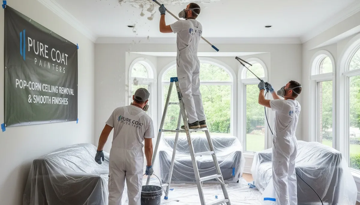 Professional popcorn ceiling removal by expert painters in Glendale, AZ homes