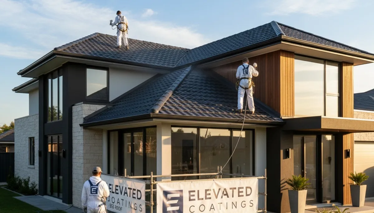 Professional roof painting service in Glendale, AZ protecting homes from desert heat and UV damage