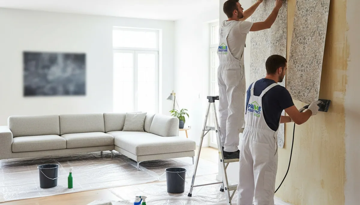 Professional wallpaper removal service in Glendale, AZ for smooth, paint-ready home walls